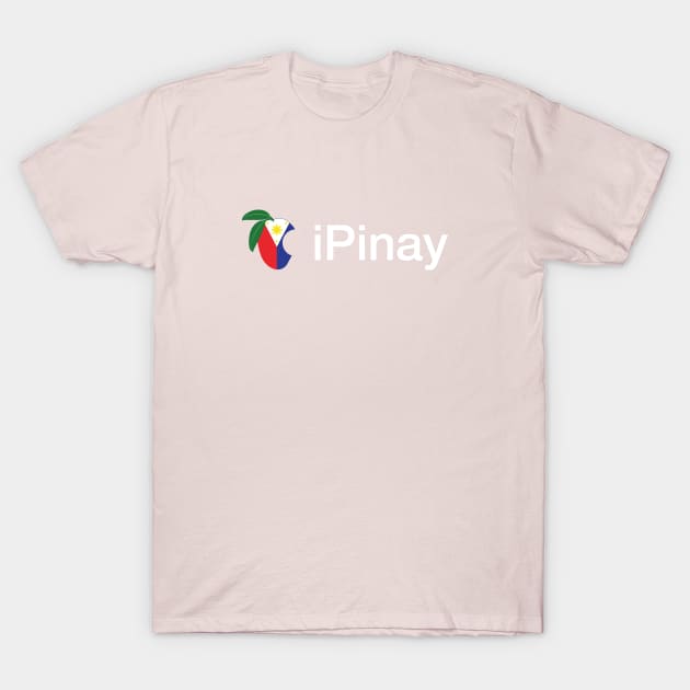 iPinay (white on dark) T-Shirt by frankpepito